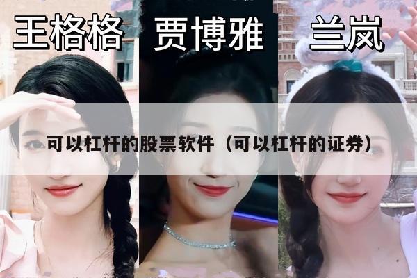 可以杠杆的股票软件（可以杠杆的证券）