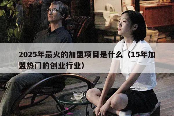 2025年最火的加盟项目是什么（15年加盟热门的创业行业）