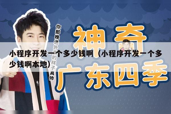 小程序开发一个多少钱啊（小程序开发一个多少钱啊本地）