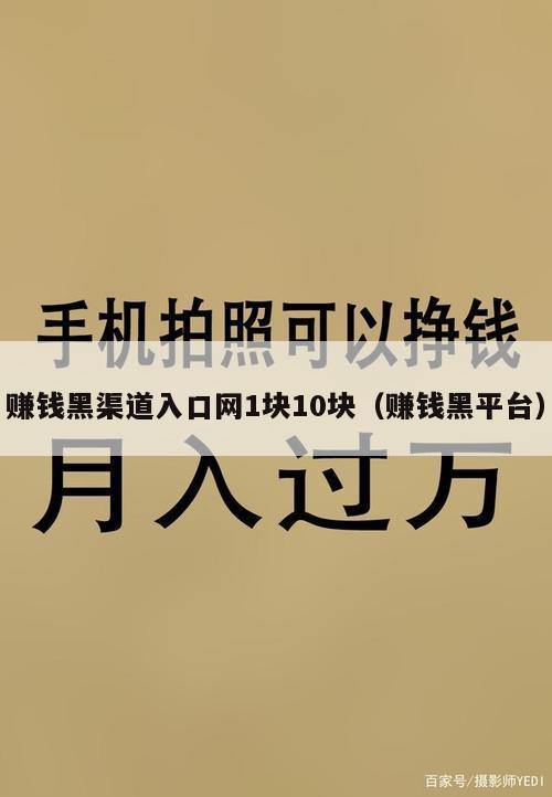 赚钱黑渠道入口网1块10块（赚钱黑平台）