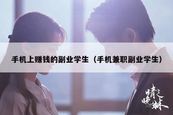 手机上赚钱的副业学生（手机兼职副业学生）