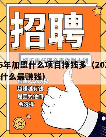 2025年加盟什么项目挣钱多（2021年加盟什么最赚钱）
