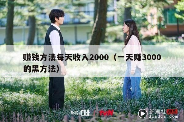 赚钱方法每天收入2000（一天赚3000的黑方法）