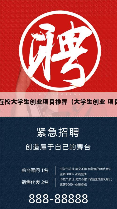 在校大学生创业项目推荐（大学生创业 项目）