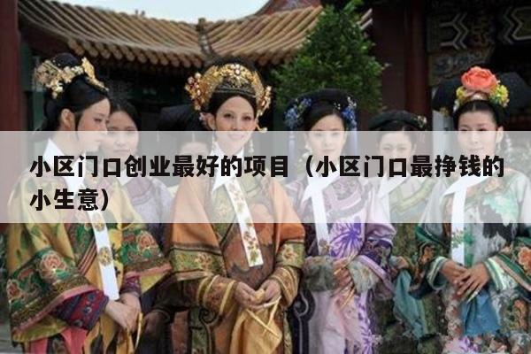 小区门口创业最好的项目（小区门口最挣钱的小生意）