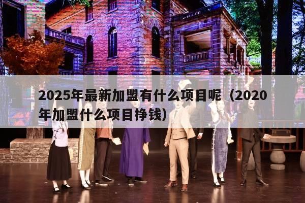 2025年最新加盟有什么项目呢（2020年加盟什么项目挣钱）