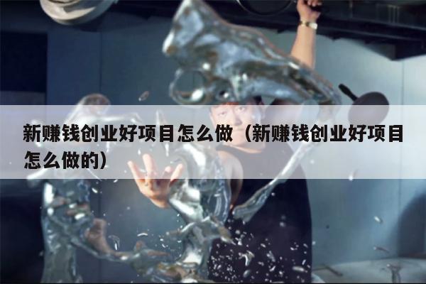 新赚钱创业好项目怎么做（新赚钱创业好项目怎么做的）
