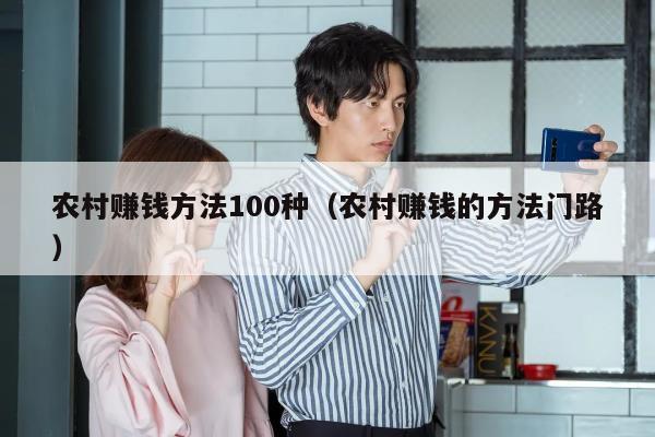 农村赚钱方法100种（农村赚钱的方法门路）