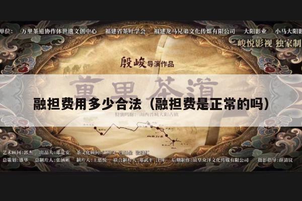 融担费用多少合法（融担费是正常的吗）