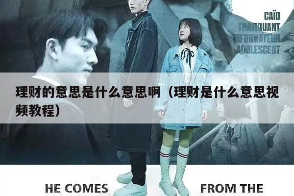 理财的意思是什么意思啊（理财是什么意思视频教程）