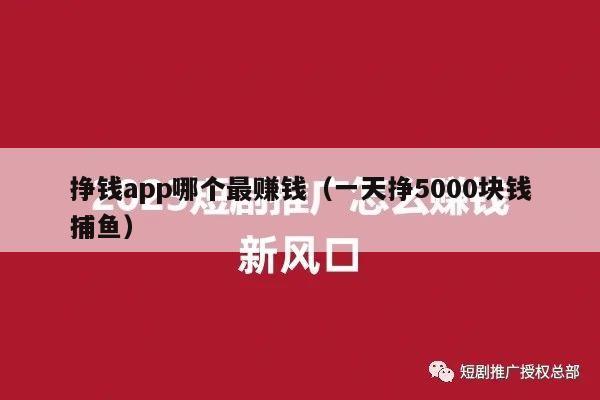 挣钱app哪个最赚钱（一天挣5000块钱捕鱼）