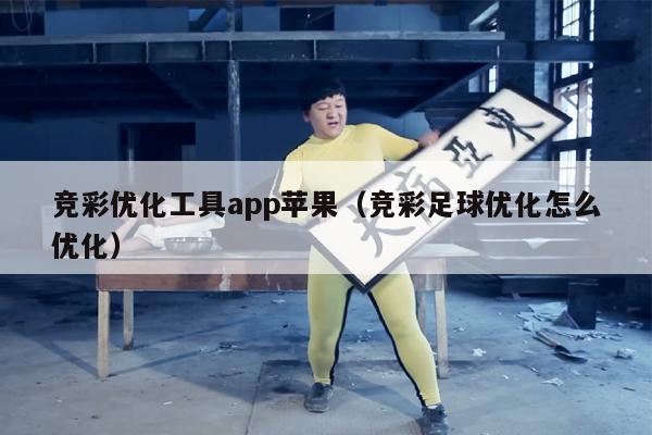 竞彩优化工具app苹果（竞彩足球优化怎么优化）