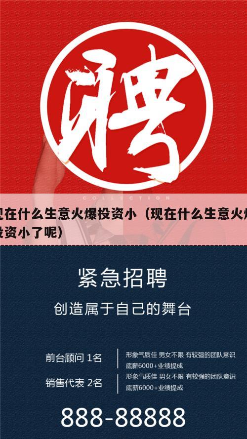 现在什么生意火爆投资小（现在什么生意火爆投资小了呢）