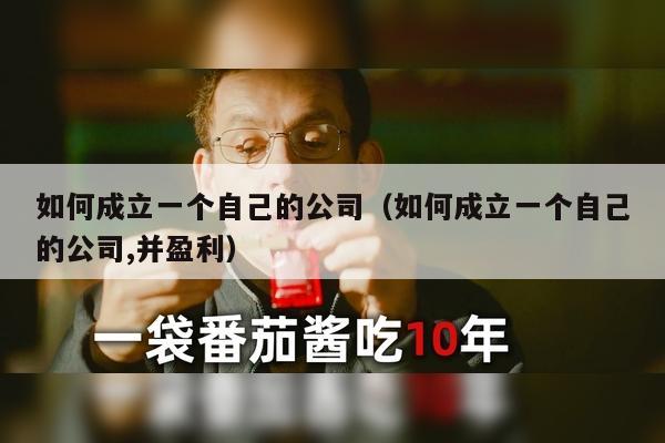 如何成立一个自己的公司（如何成立一个自己的公司,并盈利）