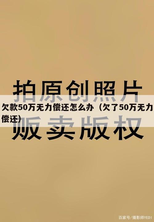 欠款50万无力偿还怎么办（欠了50万无力偿还）