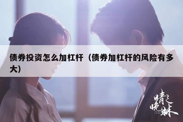 债券投资怎么加杠杆（债券加杠杆的风险有多大）
