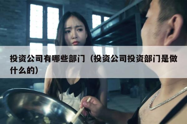 投资公司有哪些部门（投资公司投资部门是做什么的）